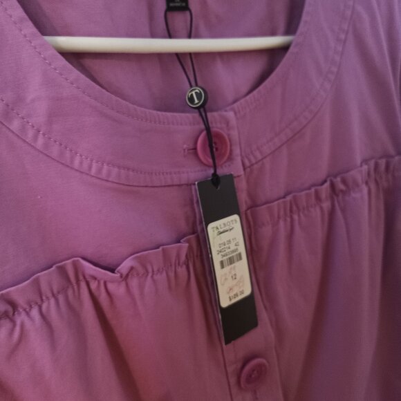 Talbots top purpilish-pink 12 - Picture 7 of 10